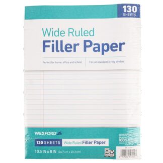 Wexford Wide Ruled Fill Paper 8.5X10.5" 130 Sh
