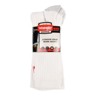 Wrangler Crew Sock White 3 Pr