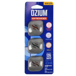 Ozium Car Freshener Caribbean Van Linen 3 Pk