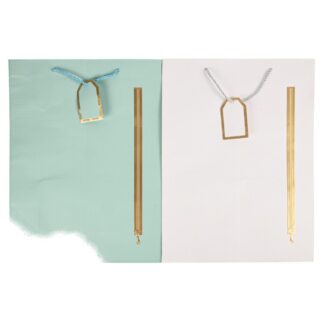 Gift Bag W/Printed Zipper Asst Col Large