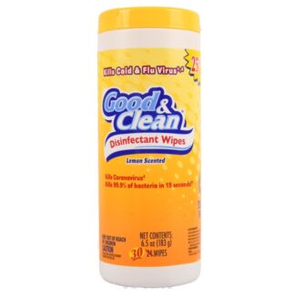 Good & Clean Disinfectant Wipes Lemon Scent 30 Ct
