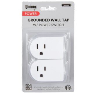 Grounded Wall Trap W/Power Switch 2 Pk