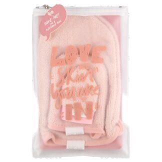 Cleansing Mitts For Face Lotus Pink 3 Pk
