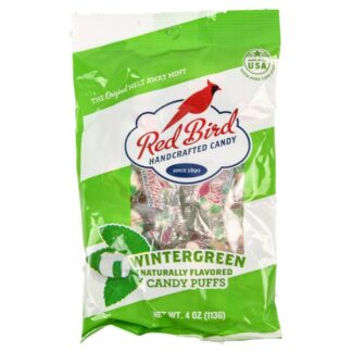 Red Bird Candy Puff Wintergreen 4 Oz