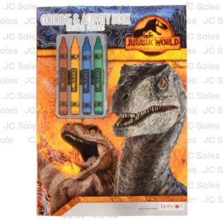 Jurassic World Color&Act Book W/4 Crayons
