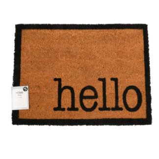 Outdoor Coir Mat "Hello" 18X24 In