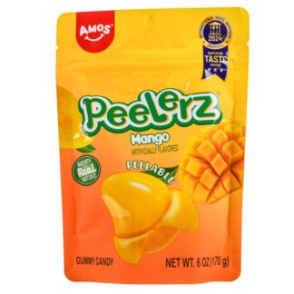 Amos Peelerz Gummy Candy Mango 6 Oz