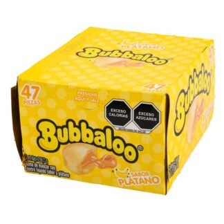 Bubbaloo Gum Platano 47 Pc