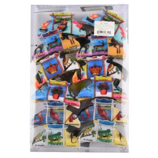 Hair Claw Clip Loteria Print Asst 1 Pc