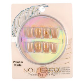 Polish Pop 3D Press On Nails Champagne 30 Pc