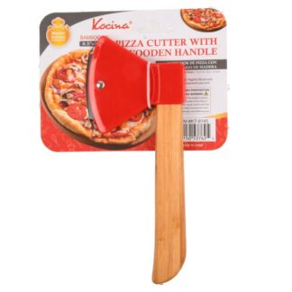 Kocina Pizza Cutter W/Wooden Handle 8.5X3.5"