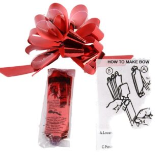 Pull Bows Metallic Red Small 50Ct