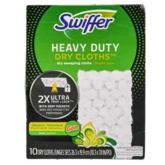 Swiffer Hvy Duty Dry Cloths Gain Scent 10 Ct