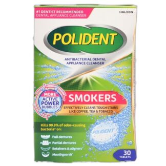 Polident Denture Cleanser Smokers 30 Tablets