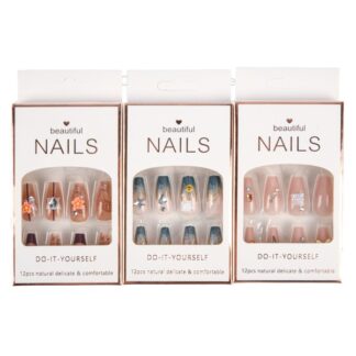 Beautiful Nails Diy Asst Color & Beads 12 Pc