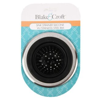 Sink Strainer Silicone W/Stainless Steel Rim