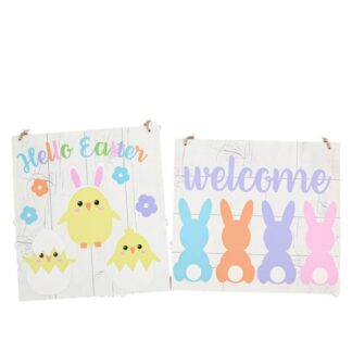 He Easter Wood Hanging Deco