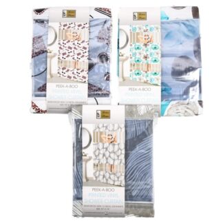 Pvc Shower Curtain 70X72" Asst Print Peek A Boo