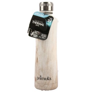 Primula Thermal Bottle Double Wall Wht Wood 17 Oz