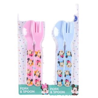 Disney Baby Fork & Spoon Set Asst Color 2 Pc