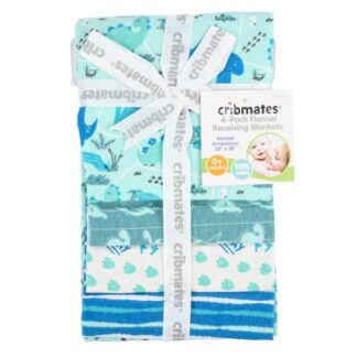 Baby Boy Flannel Receiving Blanket Asst 4 Pc