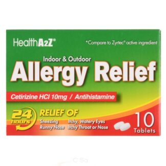 Healtha2Z Indoor-Outdoor Allergy Relief 10 Tablets