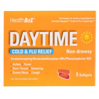 Healtha2Z Day Time Cold & Flu Softgels 8 Ct