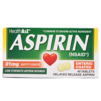 Healtha2Z Aspirin 81Mg/40 Ct Yellow Tablet