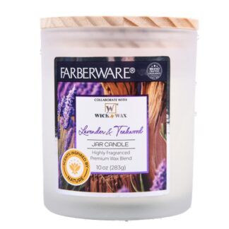 Faberware 2Wck Candle Jar Lid Lav&Teakwd 10 Oz