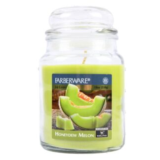 Faberware Glass Jar Candl Honeydw Meln 18 Oz