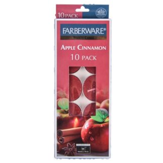 Faberware Tealt Candle Appl Cinnamn 10 Ct