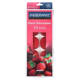 Faberware Tealt Candle Fresh Strawbrry 10 Ct