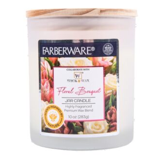 Faberware 2Wck Candle Jar Lid F Bouquet 10 Oz