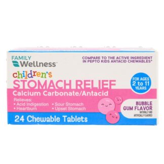 Children'S Stomach Relief Bubble Gum 24 Ct