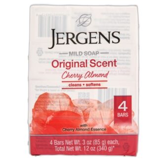 Jergens Bar Soap Cherry Almond 4Pk X 3 Oz