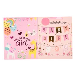 Baby Girl Gift Bag Foil Accents Asst Lg