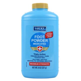Lucky Super Soft Medicated Foot Powder 8 Oz