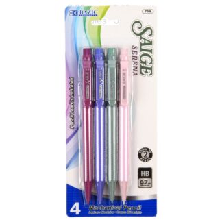 Bazic Sge Serena Mechanic Pencil .7 Mm 4 Pk