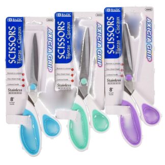 Bazic Axicia Grip Stain Stl Scissors Pastel 8"