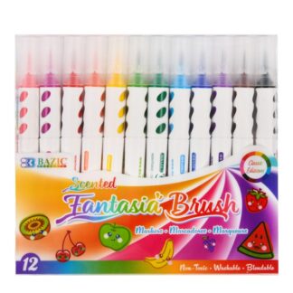 Bazic Scented Markers Fantasia Brush 12 Ct
