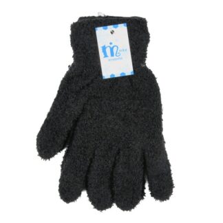 Hw Winter Gloves Chunky Knit Black 1 Pr
