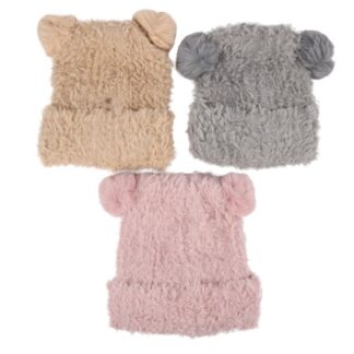 Hw Winter Chunky Hat W/Ears Asst Color
