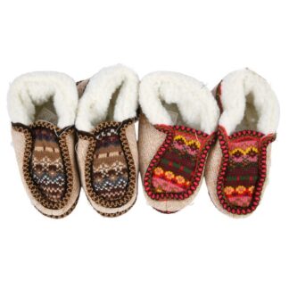 Hw Winter Kids Slippers W/Sherpa Asst 1 Pr