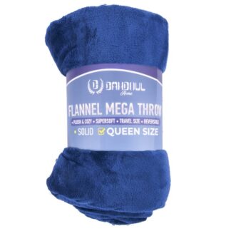 Flannel Mega Throw Queen & King Size Asst Color