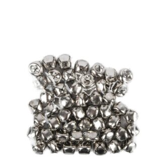 Jingle Bells Silver Color 0.6 In 50 Ct