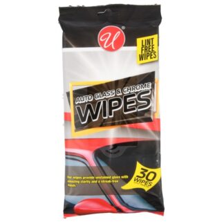 Auto Glass And Chrome Wipes 30 Ct