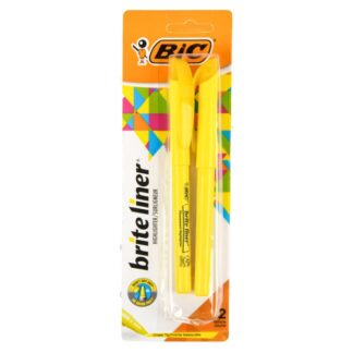 Bic Brite Liner Highlighter Yellow 2 Pk