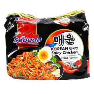 Mi Sedaap Noodles Korean Spicy Flav 3 Oz 5 Pk