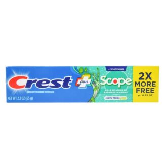 Crest+Scope Toothpaste Whitening Minty Fresh 2.3 Oz