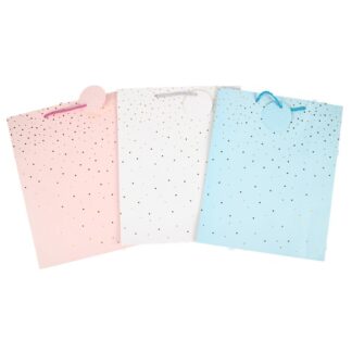 Gift Bag All Occasions Foil Accents Pastel Col Lg